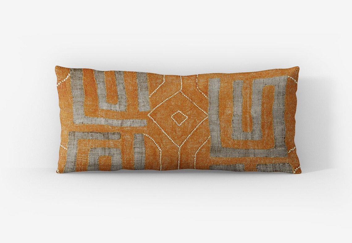 One Tribe Black Gold Lumbar Pillow