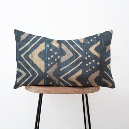 Mali Mudcloth Lumbar Pillow Cover - Global Tribal